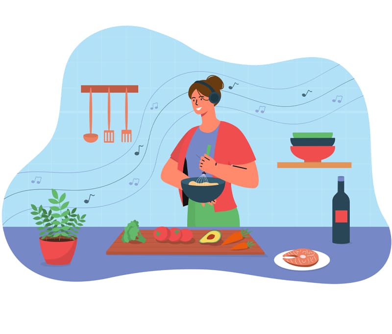 Use BlissTrax While Cooking